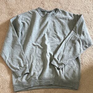Athletic Works Men's Gray Crewneck Sweater